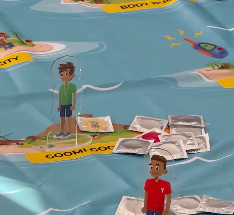 LL part of playground and characters